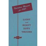 Owners Manual, 1947 Chevrolet Truck