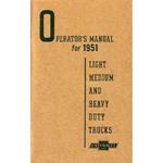 Owners Manual, 1951 Chevrolet Truck