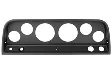 Gauge Mount Panel, Autometer, (2) 3-1/8" & (4) 2-1/16", 64-66 Chevy Truck, ABS