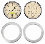 Gauge Set, Autometer Direct Fit, 1954-55 Chevy/GMC Truck, 1st Series, 5-Gauge
