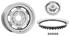 Wheel Kit, Rally I, 1965 Pontiac, 14" X 6", w/1-5/8" Deep Rings