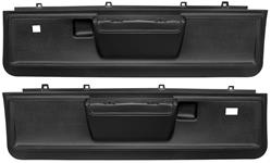 Door Panels, 1973-77 El Camino, Front, Lower, Manual Locks, Power Windows