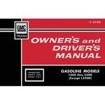 Owners Manual, 1967 GMC C/K Truck
