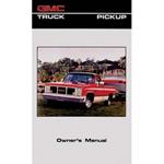 Owners Manual, 1986 GMC C/K Truck