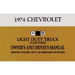 Owners Manual, 1974 Chevrolet C/K Truck
