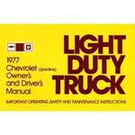 Owners Manual, 1977 Chevrolet C/K Truck