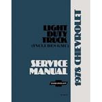 Service Manual, 1978 Chevrolet C/K Truck/Suburban/Blazer