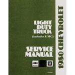 Service Manual, 1980 Chevrolet C/K Truck/Suburban/Blazer