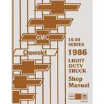Service Manual, 1986 Chevrolet C/K Truck/Suburban/Blazer