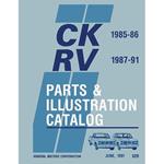 Parts Catalog, Body/Chassis, 1985-91 GM Truck/Suburban/Blazer/Jimmy