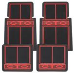 Floor Mats, Rubber, "GTO" Stamped Logo