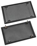 Grille, Rear Speaker, 1970 Chevrolet, Rectangular, Black, Pair