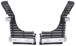 Grille Extensions, 1969 Chevelle/El Camino, Malibu, Custom Chrome Trimmed, Pair