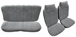 Seat Upholstery, Cloth, 1986-88 Cutlass Salon 442, Front Buckets/Coupe Rear