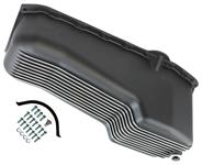 Oil Pan, Finned Cast Aluminum, 1964-79 SB Chevy, w/Rear Seal