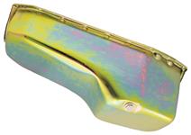 Oil Pan, 1980-85 Small Block, 2pc Rear Main, Gold Zinc