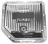Transmission Pan, TH350, Extra Deep, Finned w/Stamped Turbo 350