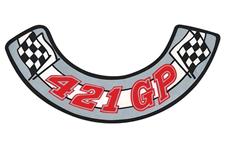 Decal, Air Cleaner, 1962-63 Grand Prix, "421 GP"