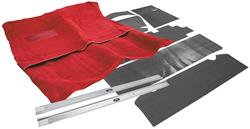Carpet Kit, Loop, 1964-67 A-Body, Exc Pontiac, 2dr, w/Sound Deadener/Sill Plates