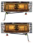 Parking Lamp Assembly, Front, 1947-53 Chevy/GMC Trucks, w/6 Volt System, Pair