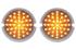 Parking Lamp Assembly, Front, 1951-53 Chevy/GMC Trucks, Amber LED, Pair