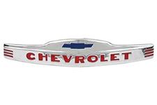 Emblem, Hood Front, 1947-53 Chevrolet Trucks, Stainless w/Red