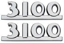 Emblems, Hood Sides, 1949-51 Chevrolet Trucks, 3100