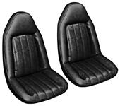 Seat Upholstery, 1977 Monte Carlo, Swivel Front Buckets