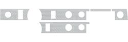 Dash Insert, Aluminum, 1970-72 GTO Convertible/HT, Lower, w/Rear Defrost