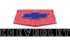 Hood Emblem & Grill Decal Set, 1954 Chevrolet Trucks, Red Emblem w/Black Letters