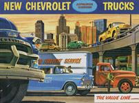 Sales Brochure, Full Color, 1955 Chevrolet Trucks, 1st Series
