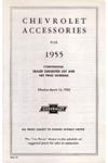 Accessory Sales Brochure, 1955 Chevrolet
