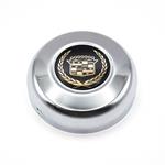 Horn Button, Grant Classic & Challenger Series, Gold On Black Cadillac Crest