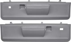 Door Panels, 1973-77 El Camino, Front, Lower, Manual Locks, Power Windows