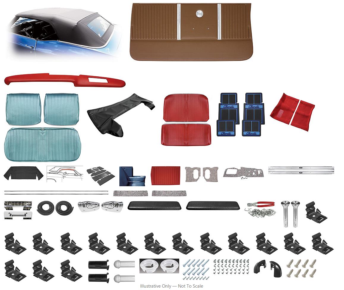 Photo of Interior Kit, 1964 Chevelle Stage III, Split Bench, Convertible-PUI