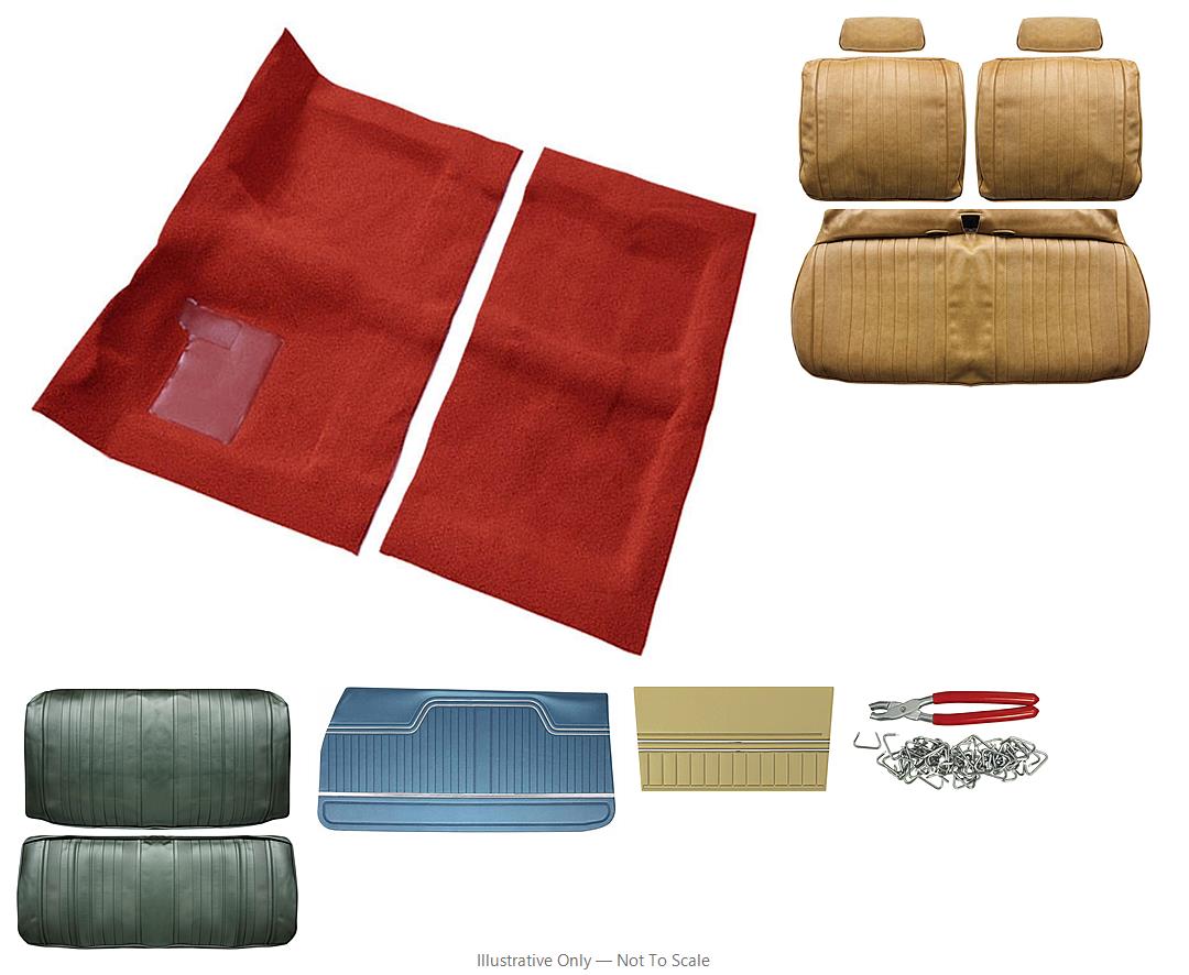 Photo of Interior Kit, 1970 Chevelle Stage I, Split Bench, Convertible, Distinctive