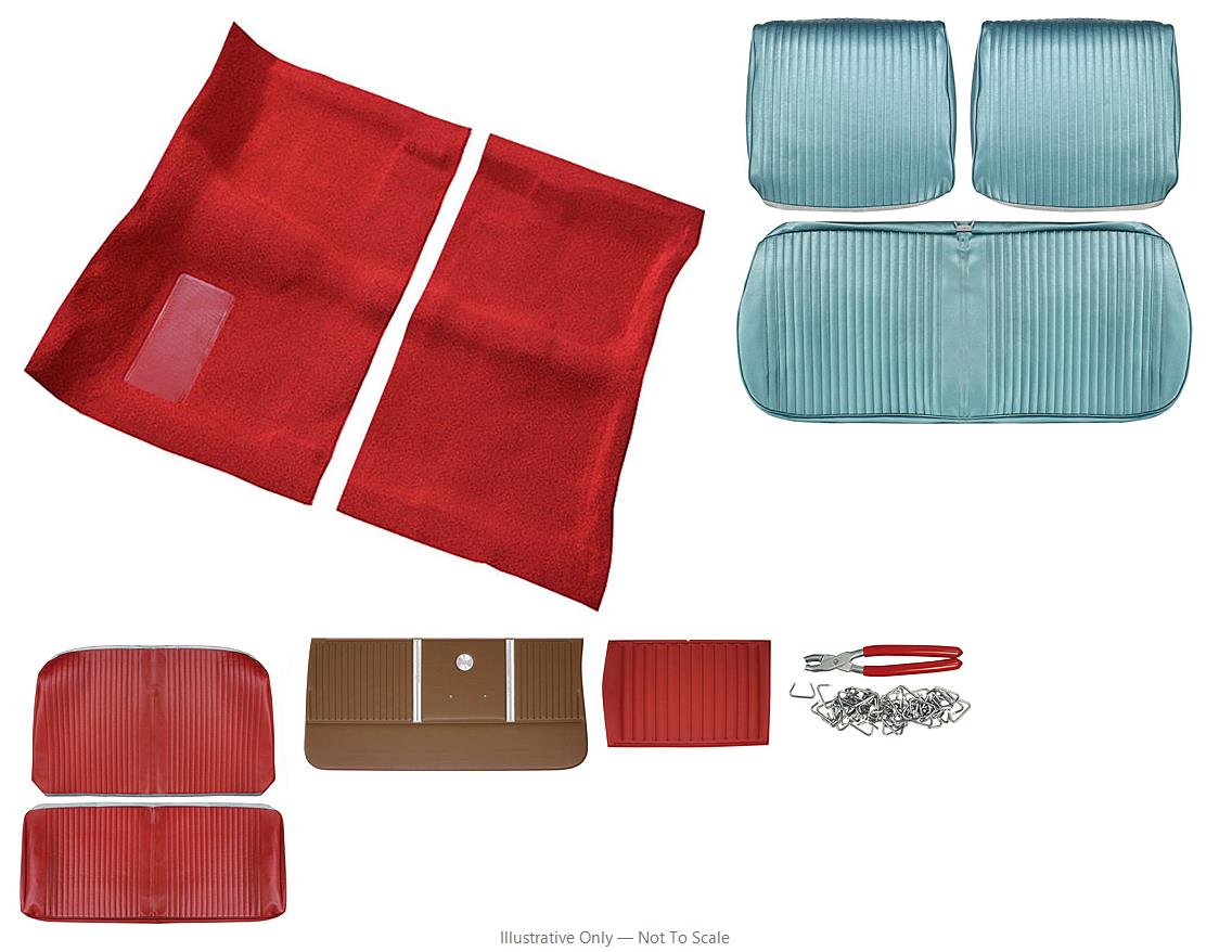 Photo of Interior Kit, 1964 Chevelle Stage I, Split Bench, Convertible-PUI