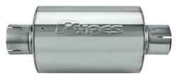Muffler, Pypes, M-80 Race Pro, Round 2-1/2" I/O, 6" Long