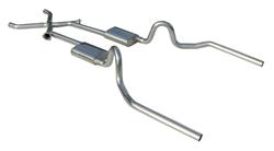 Exhaust Set, Pypes, 1964-72 A-Body, 2.5" Crossmember Back, w/18" Turbo Pro