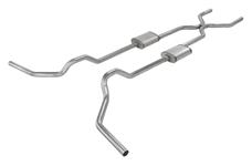 Exhaust Set, Pypes, 1967-74 C10/20/30, X-member Back, H-Bomb/H-Pipe, 409SS, 2.5"