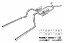 Exhaust Set, Pypes, 1963-66 C10/C1500, X-member Back, X-Pipe Config. 409SS, 2.5"