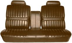 Seat Upholstery, Madrid Grain, 1971-72 Cutlass Supreme, Front Split Bench w/ Armrest LEG