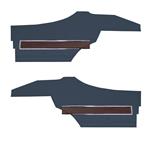 Side Panels, 1972 Cutlass S/4-4-2, Coupe, Assembled Rear, LEG