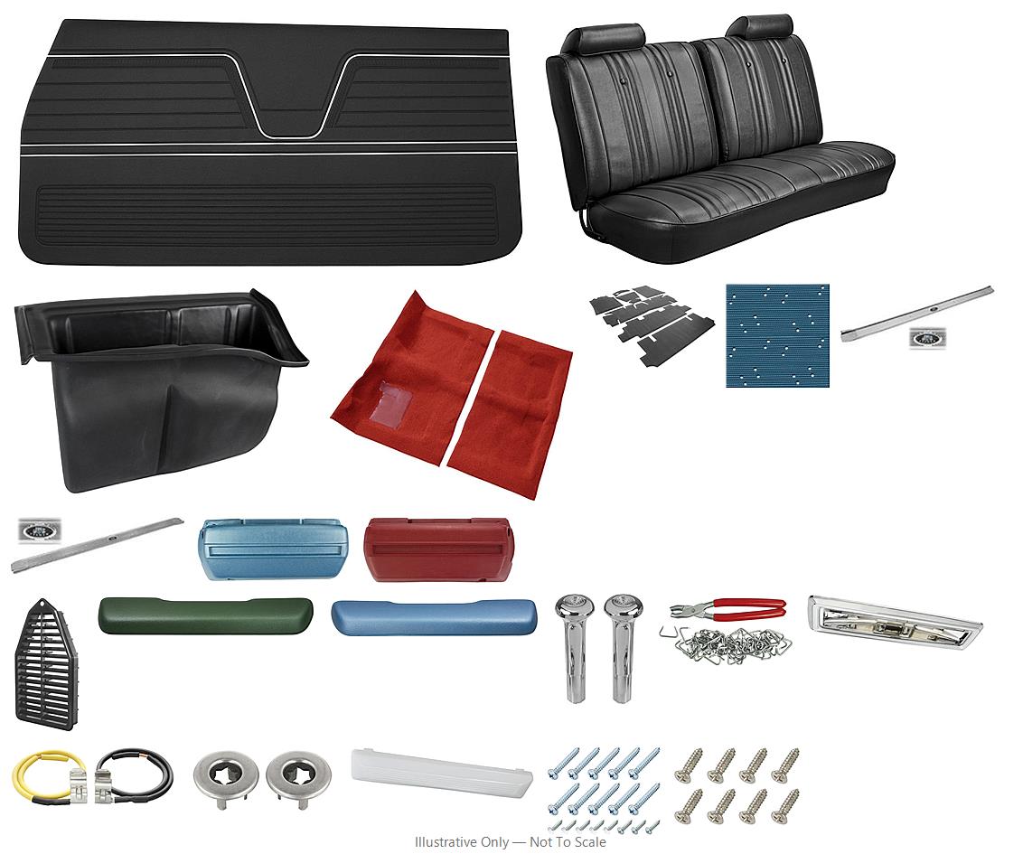 Photo of Interior Kit, 1969 El Camino Stage II, Split Bench DI