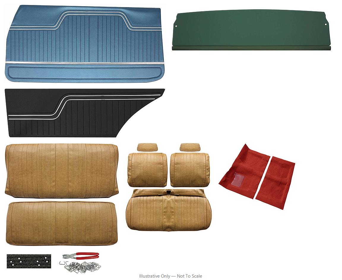 Photo of Interior Kit, 1970 Chevelle Stage I, Split Bench, Coupe, Distinctive