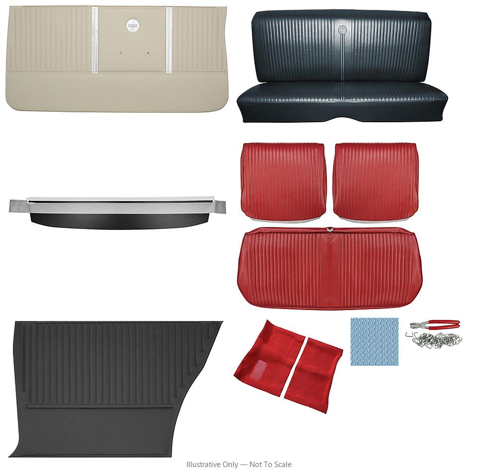 Photo of Interior Kit, 1964 Chevelle Stage I, Split Bench, Coupe-DISTINCTIVE