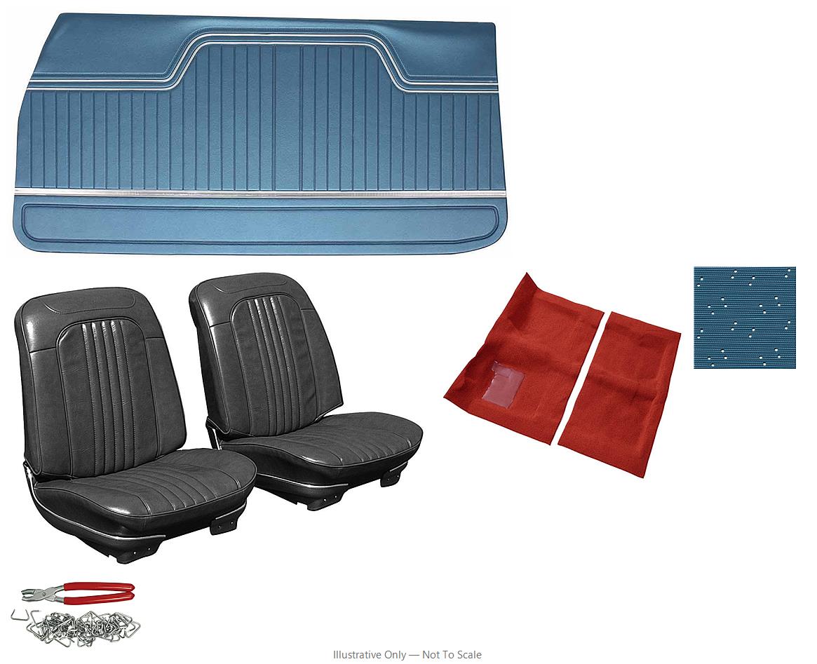 Photo of Interior Kit, 1971-72 El Camino Stage I, Buckets, Distinctive