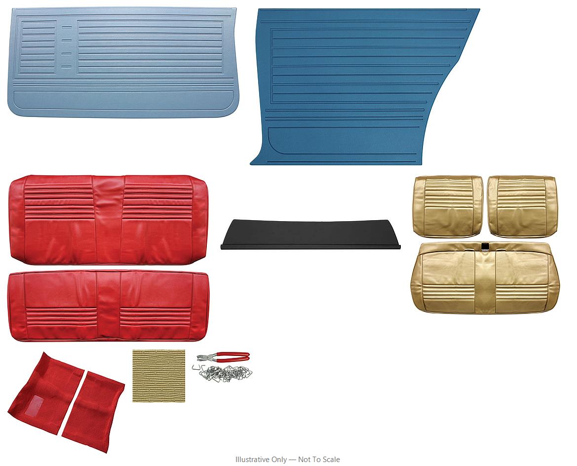 Photo of Interior Kit, 1967 Chevelle Stage I, Split Bench, Coupe, DI