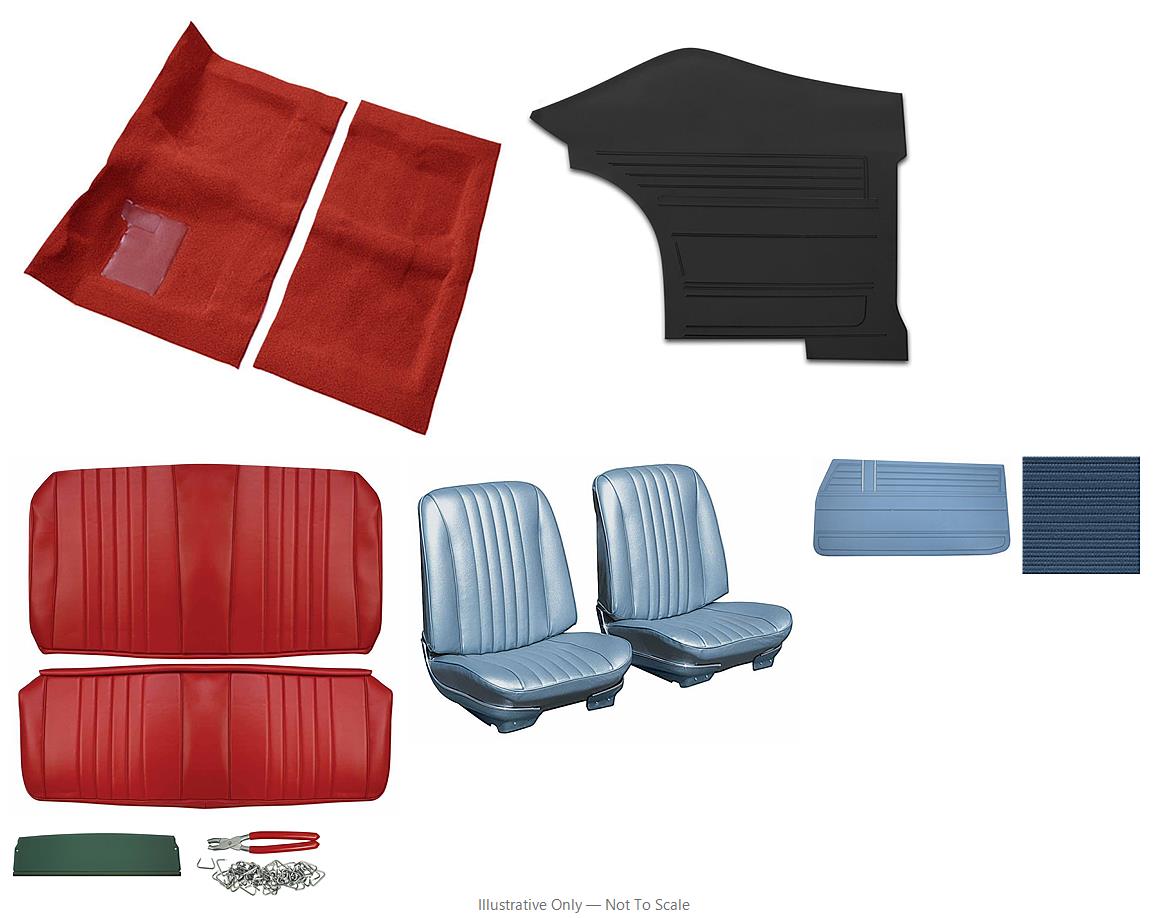 Photo of Interior Kit, 1968 Chevelle Stage I, Buckets, Coupe DI