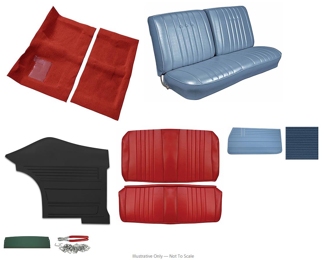 Photo of Interior Kit, 1968 Chevelle Stage I, Split Bench, Coupe DI